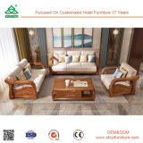 Latest Wooden Living Room Furniture Fabric Sofa Sets 2017 New Design