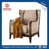 W332 Ruifuxiang Oak Wood Fabric Leisure Chair