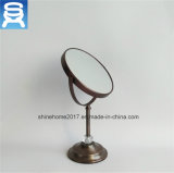 China Supplier Copper Electroplating Cosmetic Mirror, Bathroom Desktop Makeup Mirror
