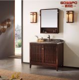 Spanish Style Solid Wood Mahogany Bathroom Floor Cabinet (GSP9-008)