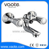 Double Handle Zinc Body Sink Wall Faucet/Mixer (VT61402)
