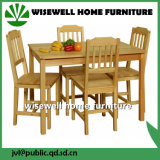 Solid Pine Wood Furniture Dining Set (W-1-2)