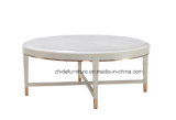 Luxury White Wooden Coffee Table End Table