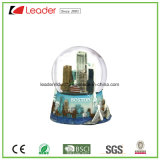Polyresin Craft Gift Customized Snow Globe with Building for Promotional Gift and Home Decoration
