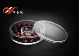 Clear Round Shape Plastic Bracelet Box with Cover