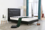 French PU Bed with Stainless Legs (OL17173)