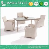 Wide Wicker Weaving Chair New Design Dining Set Garden Dining Set Rattan Dining Set (Magic Style)