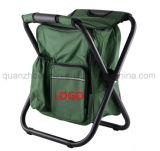 OEM Outdoor Oxford Folding Chair with Cooler Bag Backpack