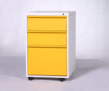 Metal Mobile Pedestal 3 Drawer Storage Cabinet Under Desk