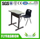 Commecial Classroom Furniture Single Student Desk with Plastic Chair (SF-24S)