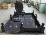 European Style Granite Grave Stone-Shanxi Black