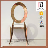 Rose Gold Round Back Stainless Steel Dining Chair
