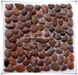New design Red Pebble Stone Red Round Pebble Stone River Stone for Garden Decoration