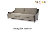 Chinese Furniture Manufacture Wooden Fabric 3 Seater Sofa (HD152)