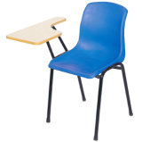 China Factory Student Chair with Writing Pad Plastic Waiting Chair
