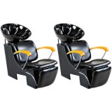 Black Shampoo Unit Salon Shampoo Chair Sink Bowl Unit