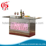 Customized Glass Dining Table with LED Light