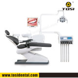 Hot Selling High Quality Ce Approved Leather Upholstery Dental Chair with LED Sensor Light