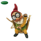 Custom Cheapest Ceramic Garden Gnome Figurine with Light