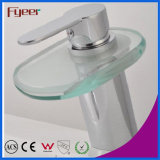 Fyeer Glass Bathroom Waterfall Basin Faucet (QH0802)