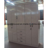 Hot Sale Low Price Melamine MDF/Particle Board Wardrobe Wooden Wardrobe