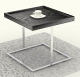Steel Metallic Livingroom Furniture Side End Coffee Table Cj-153