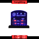 Baccarat Table Games Dedicated LED Electronic Table Limit Sign Casino Poker Table Bet Limit Customized Logo Ym-LC02