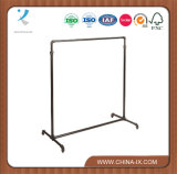 Steel Pipe Clothes Rack with One Bar