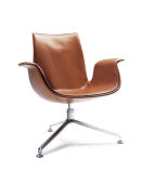 Swivel Fiberglass North European Style Furniture Armrest Office Chair