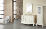 Best Selling Hot Luxury American Style Solid Wood Bathroom Cabinet with Side Case