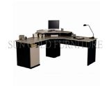 Popular Office Layout Designs Two-Layer Wooden Study Computer Table (SZ-OD550)
