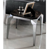 Modern Hotel Marble Top Stainless Steel Side Table