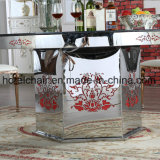 Hot Sell Stainless Steel with Marble Dining Table