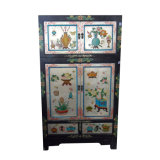 Chinese Antique Hand Painted Wooden Cabinet Lwa461