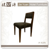 Jieyuan Leather Dining Chair/Wood Grain Aluminum/Iron Structure Restaurant Chair (JY-A105)