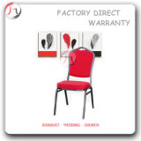 Grey Tube Red Fabric Steel Stacking Chair (BC-23)