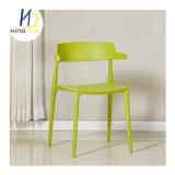 Wholesale Price Low Back Stackable Plastic Armrest Chair for Sale