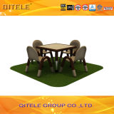 School Children Wooden Table with Stainless Steel Table Leg (IFP-030)