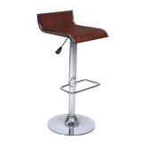 Classical Furniture Single Stainless Steel Leg Bentwood Bar Stool (FS-331)