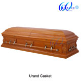 Oak Veneer High Gloss Velvet Hot Sale Casket and Coffin