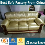 iPhone Champagne Color Leather Sofa, 1+2+3 Combination Modern Sofa (A06)