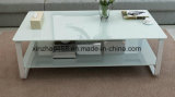 White Tempering Glass 8mm Thickness coffee Table Room Table