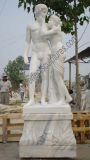 Stone Marble Figure Girl Statue Italian Sculpture for Garden (SY-X1006)