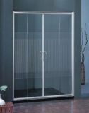 Easy Clean Sanitary Ware Bathroom Tempered Glass Simple Shower Screen (H021)