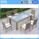 Outdoor Restaurant Modern Design Rattan Dining Chairs and Table