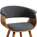 Fabric Upholstery Bentwood Dining Chair
