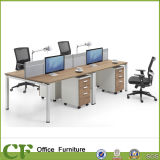 Melamine 4 Person Office Desk for Employees