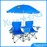 Deep Blue Folding Beach Chair with Umbrella