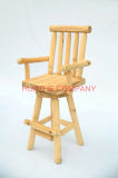 Home Wood Metal Table and Chair Set for Wood Furniture (Hz-MZ064)