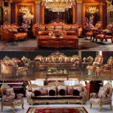 Living Room Furniture with Luxury Leather Sofa (962D)